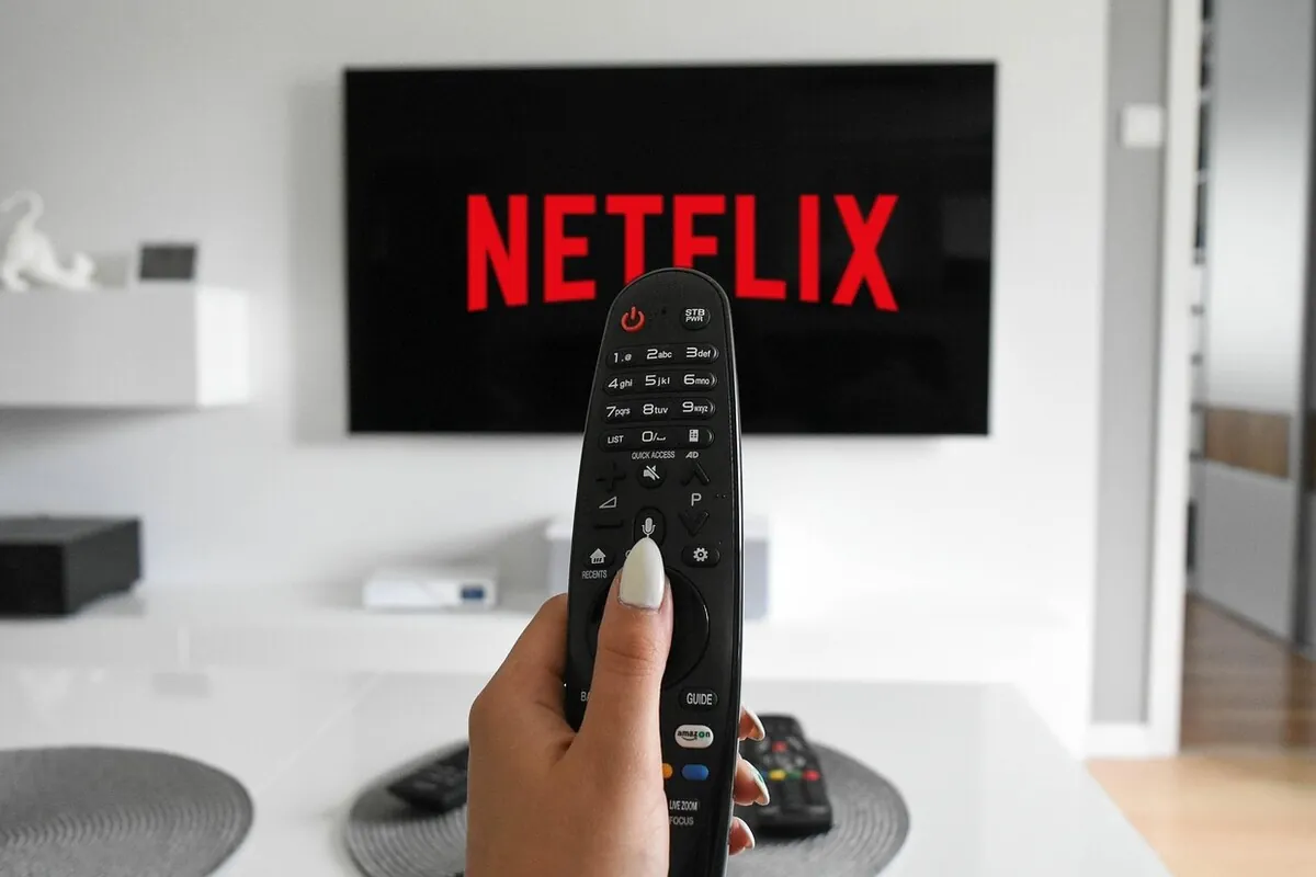 Legal anime streaming alternatives: streaming services on a TV with remote control