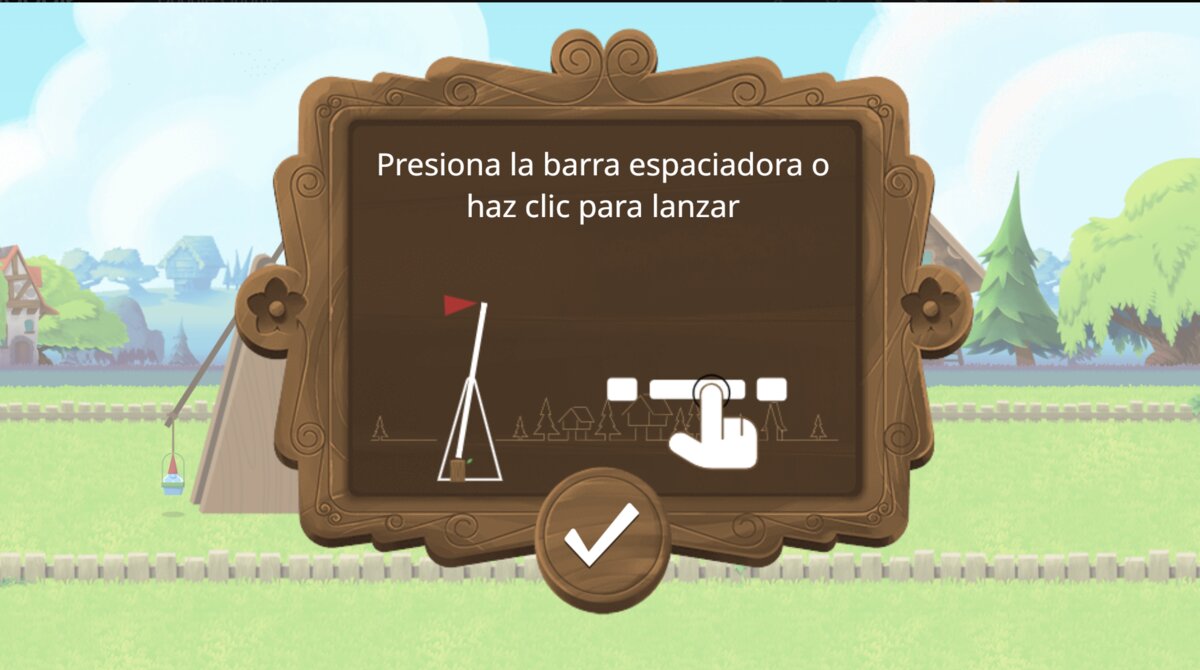 The doodle tutorial card explaining that you press spacebar or click to launch the gnome