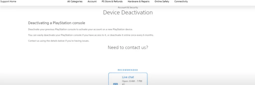 Deaktivieren des PSN-Kontos