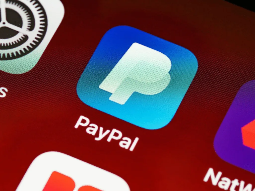 PayPal app icon on a smartphone screen
