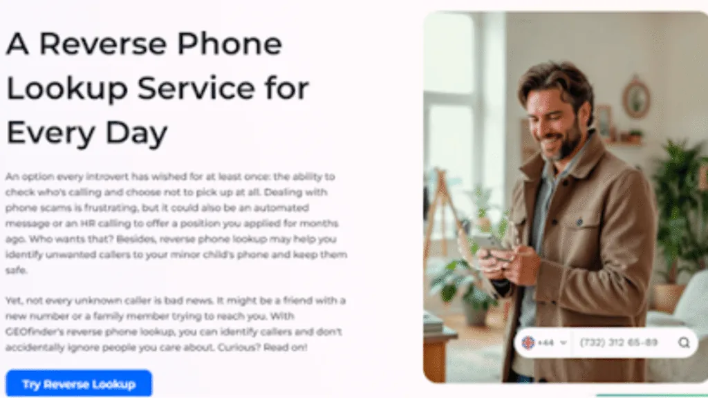 Use GEOfinder's Reverse Phone Lookup Service